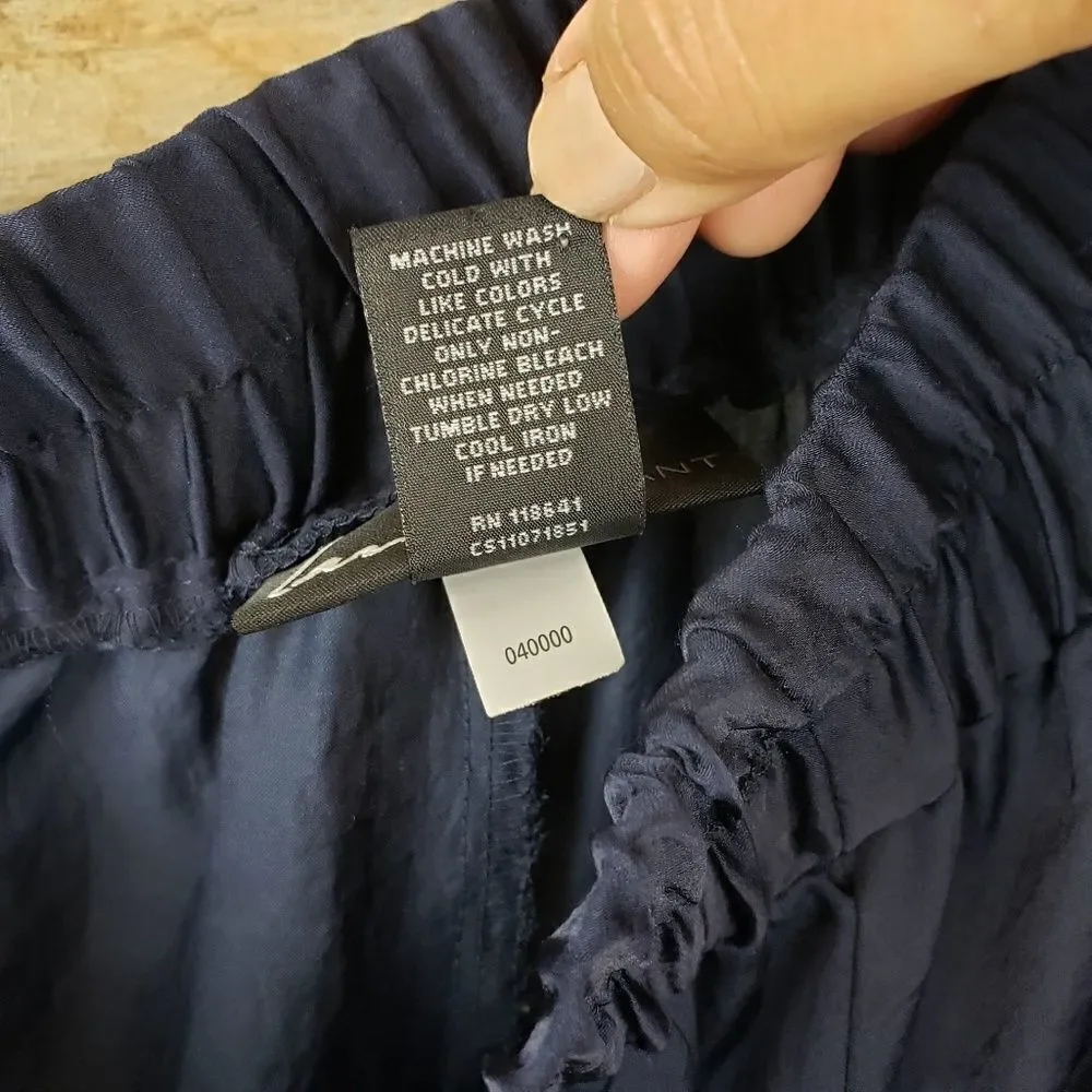 Lane Bryant flowy  navy maxi skirt